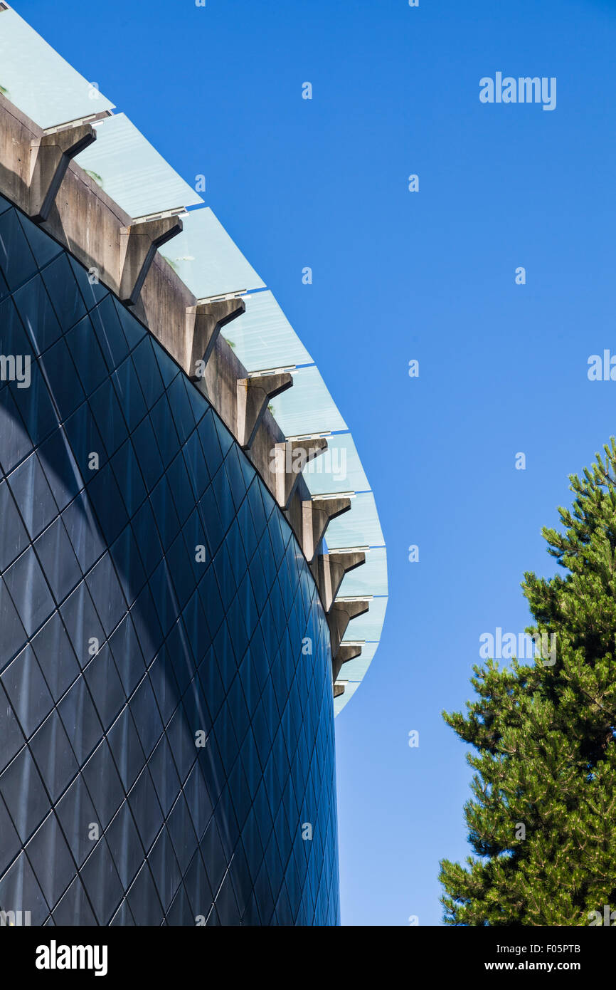 Impressione astratta della linea del padiglione sulla chan centro per le arti dello spettacolo Foto Stock