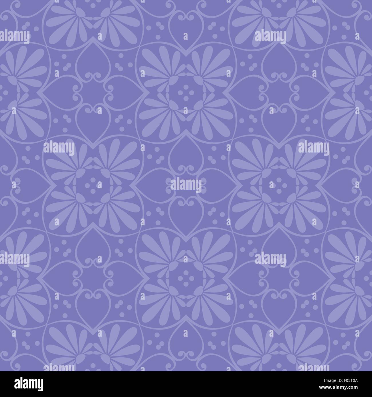 Vector seamless ornamento floreale Illustrazione Vettoriale