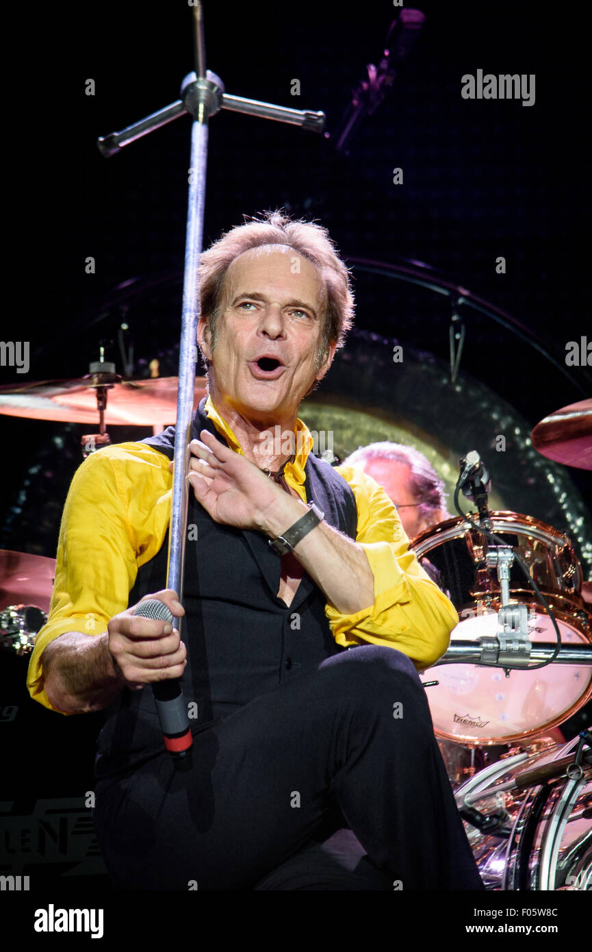 Toronto, Ontario, Canada. Il 7 agosto, 2015. Leggendaria rock band Van Halen eseguita sold out show a Molson anfiteatro canadese a Toronto. EDDIE Van Halen, David Lee Roth, Alex Van Halen, WOLFGANG Van Halen Credit: Igor Vidyashev/ZUMA filo/Alamy Live News Foto Stock