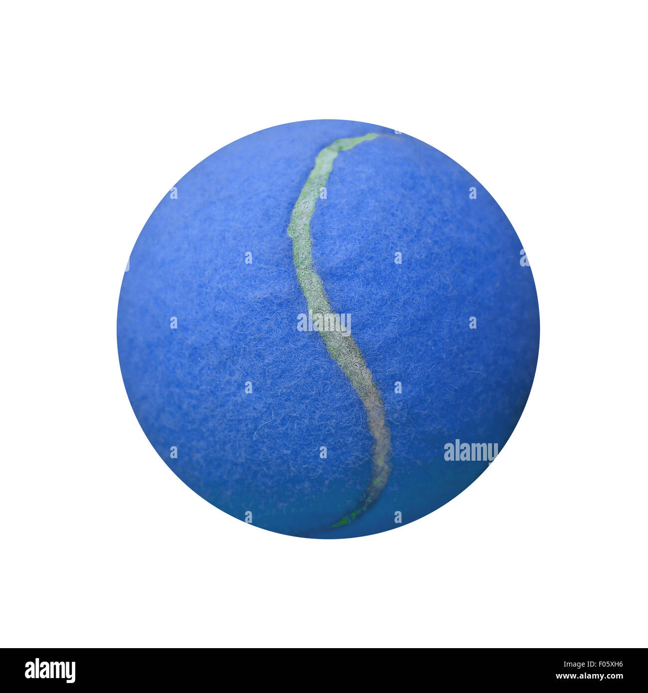 Esotiche di colore blu palla da tennis isolati su sfondo bianco Foto Stock