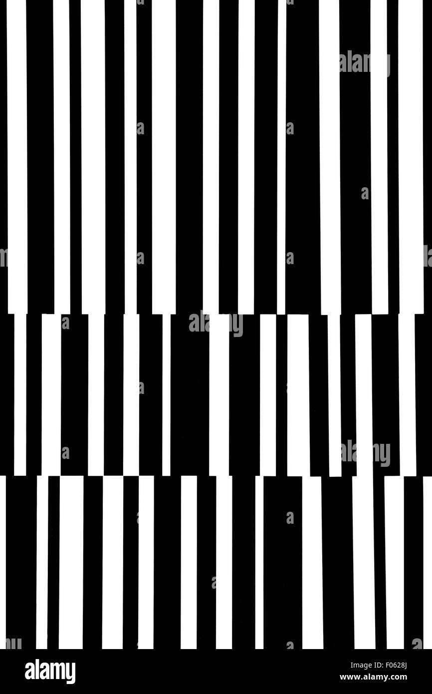 Irregolare schema bianco e nero Foto Stock