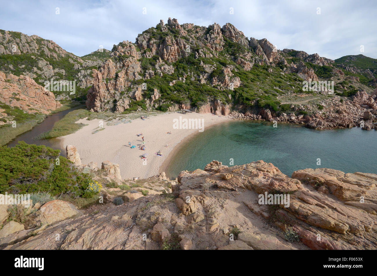 Costa Paradiso, Sardegna, Italia: "di Li Cossi spiaggia". Foto Stock