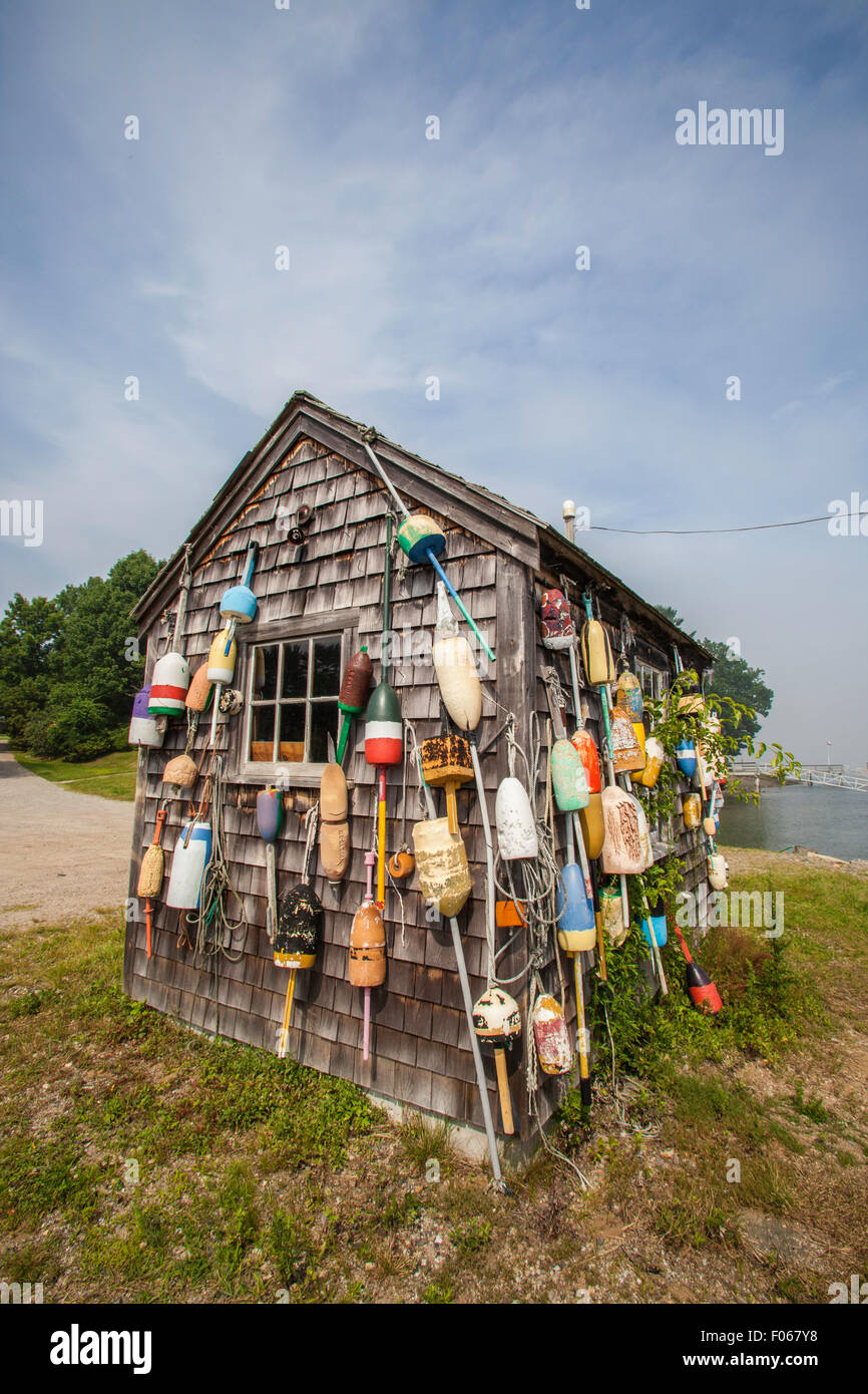 Lobster shack nel vecchio villaggio di York, York, Maine Foto Stock