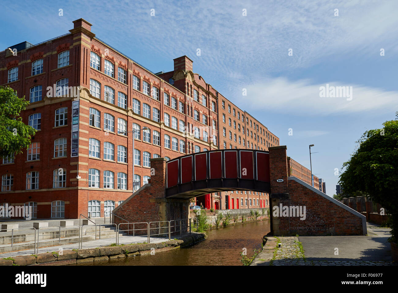 Costruito nel 1912 Royal Mills nel nuovo quartiere di Islington, Manchester, Inghilterra. Storicamente parte di Ancoats, l'edificio è parte di un Foto Stock