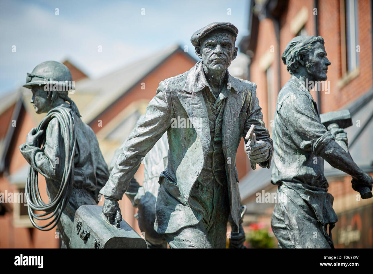 Barrow-in-Furness comunemente noto come Barrow è una città della contea di Cumbria, Regno Unito. Si trova sulla costa settentrionale di Mor Foto Stock