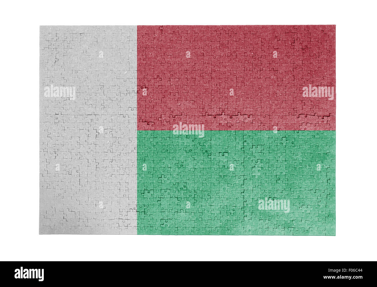 Grande puzzle di 1000 pezzi - bandiera - Madagascar Foto Stock