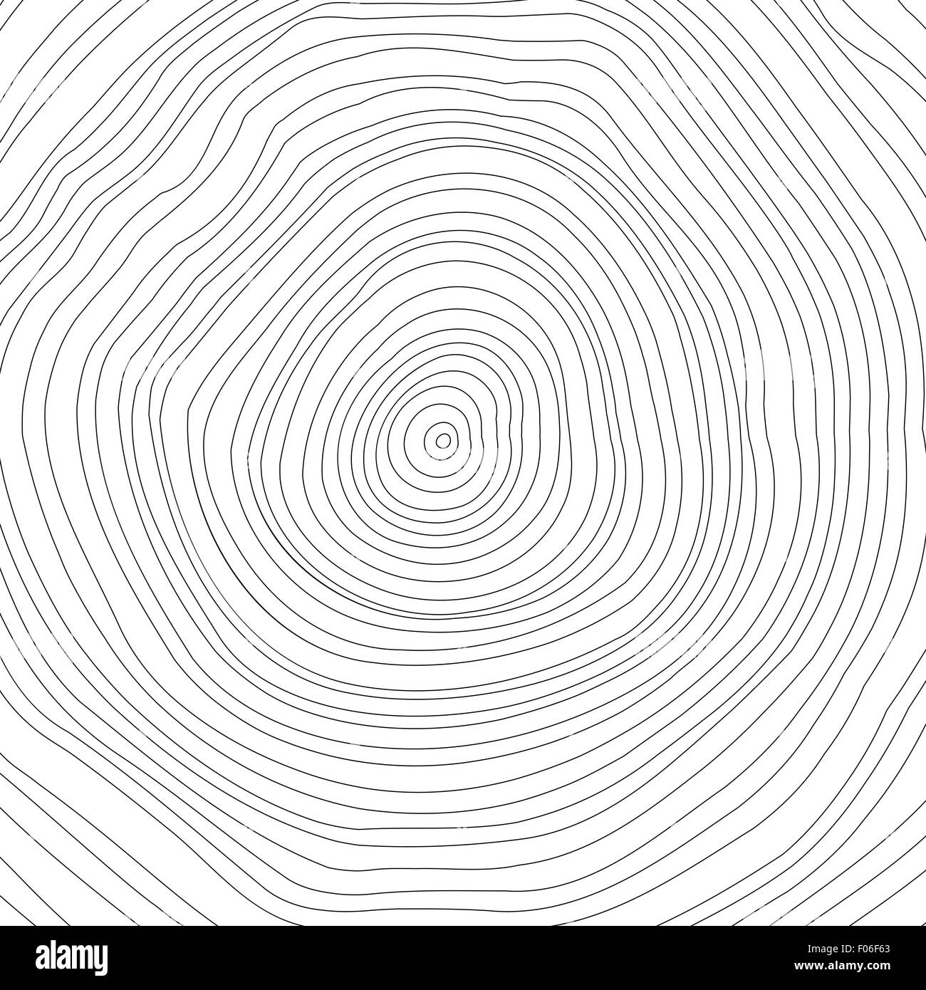 Vettore sfondo concettuale con albero-ring. Taglio ad albero. Il moncone. Lo snag. Illustrazione Vettoriale