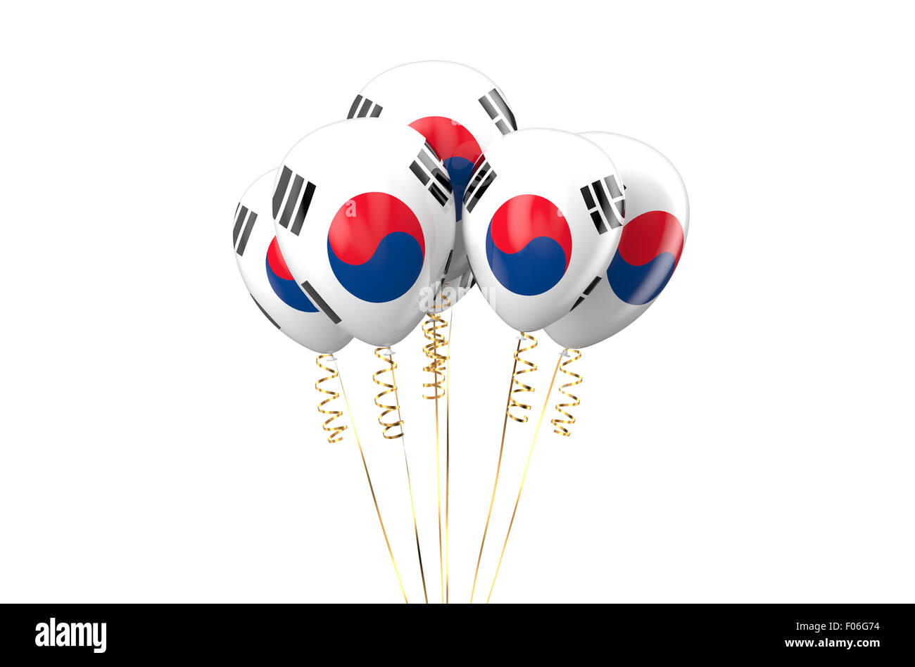 Corea del Sud palloncini patriottica, vacanza concept Foto Stock