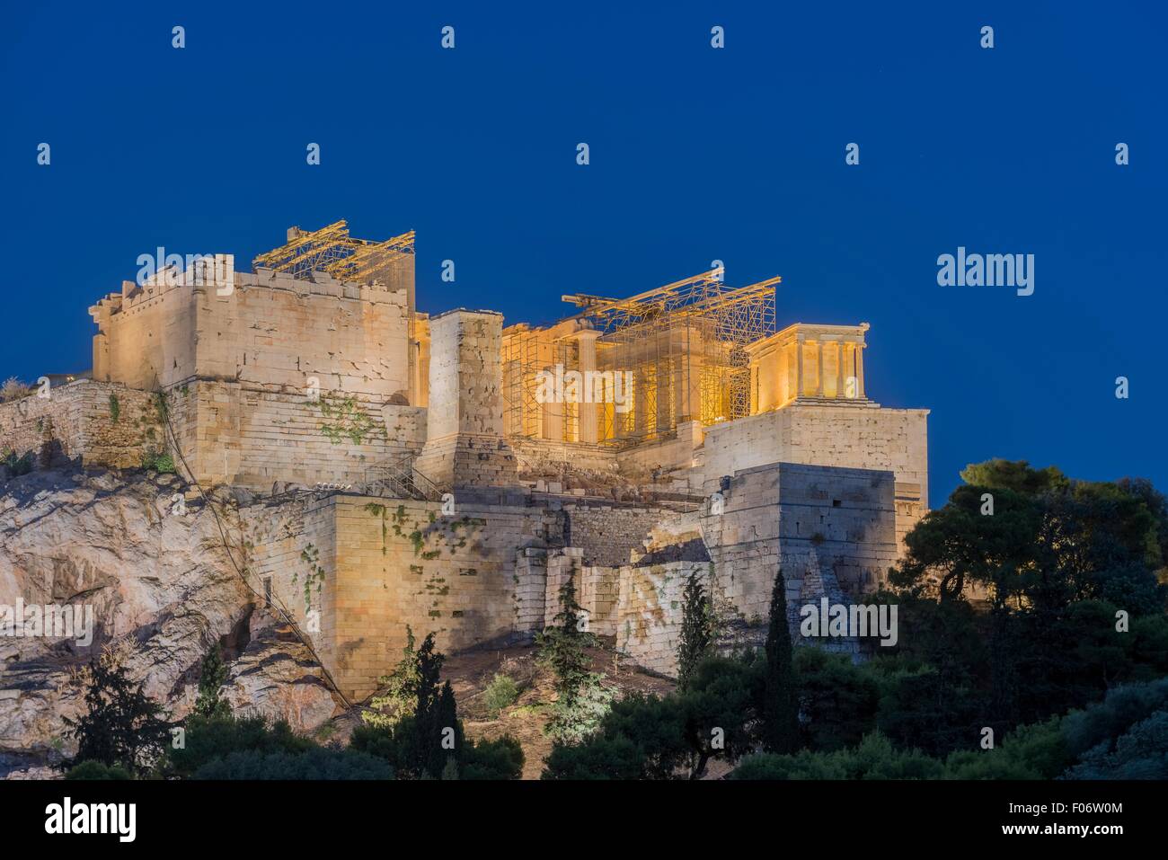 Acropoli di Atene Foto Stock