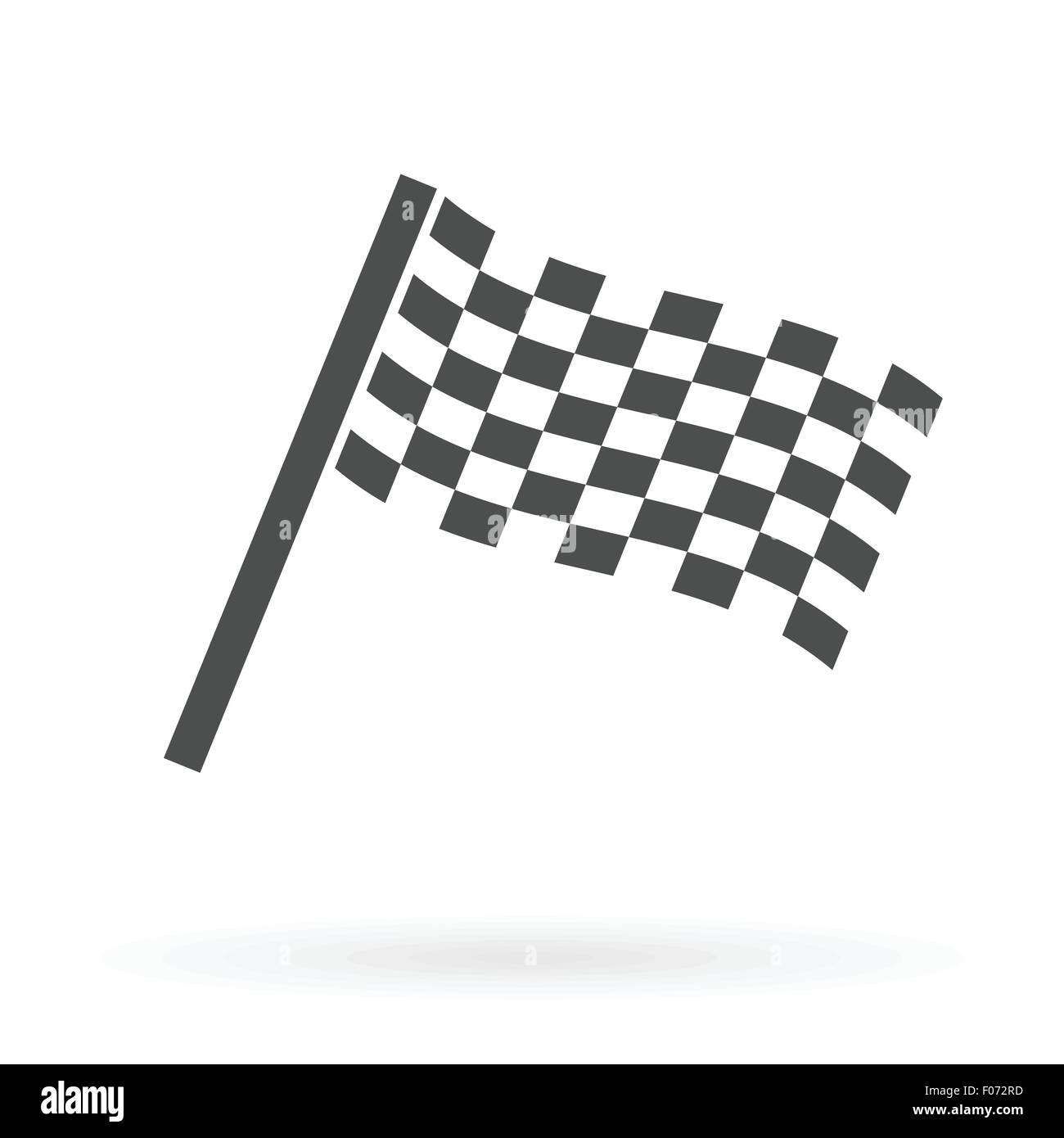 Finitura icona bandiera isolato design illustrazione vettoriale Illustrazione Vettoriale
