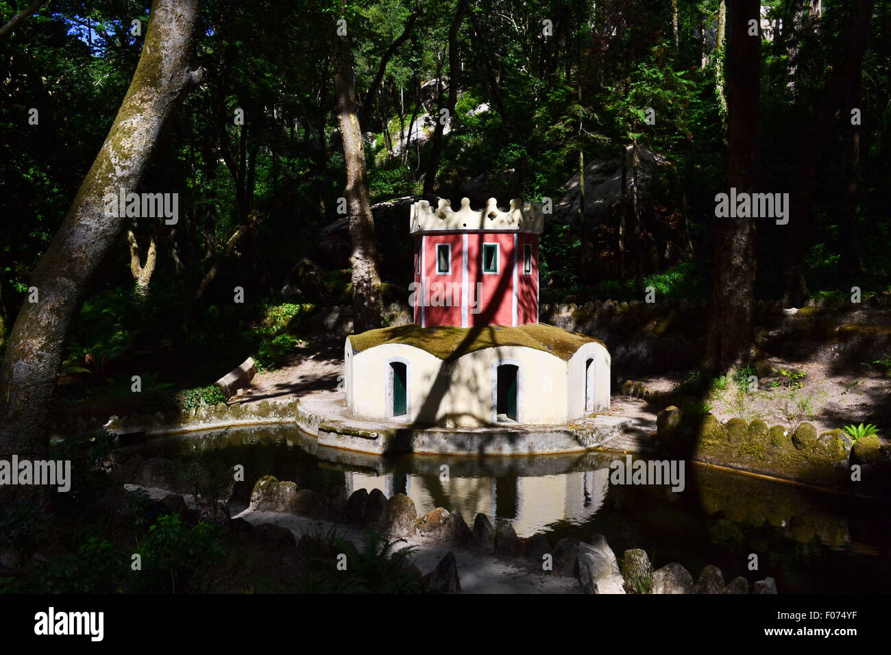 Parco della pena il Palazzo Nazionale, Sintra Foto Stock