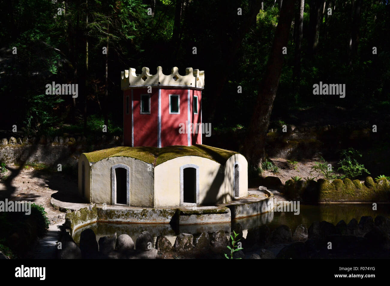 Parco della pena il Palazzo Nazionale, Sintra Foto Stock
