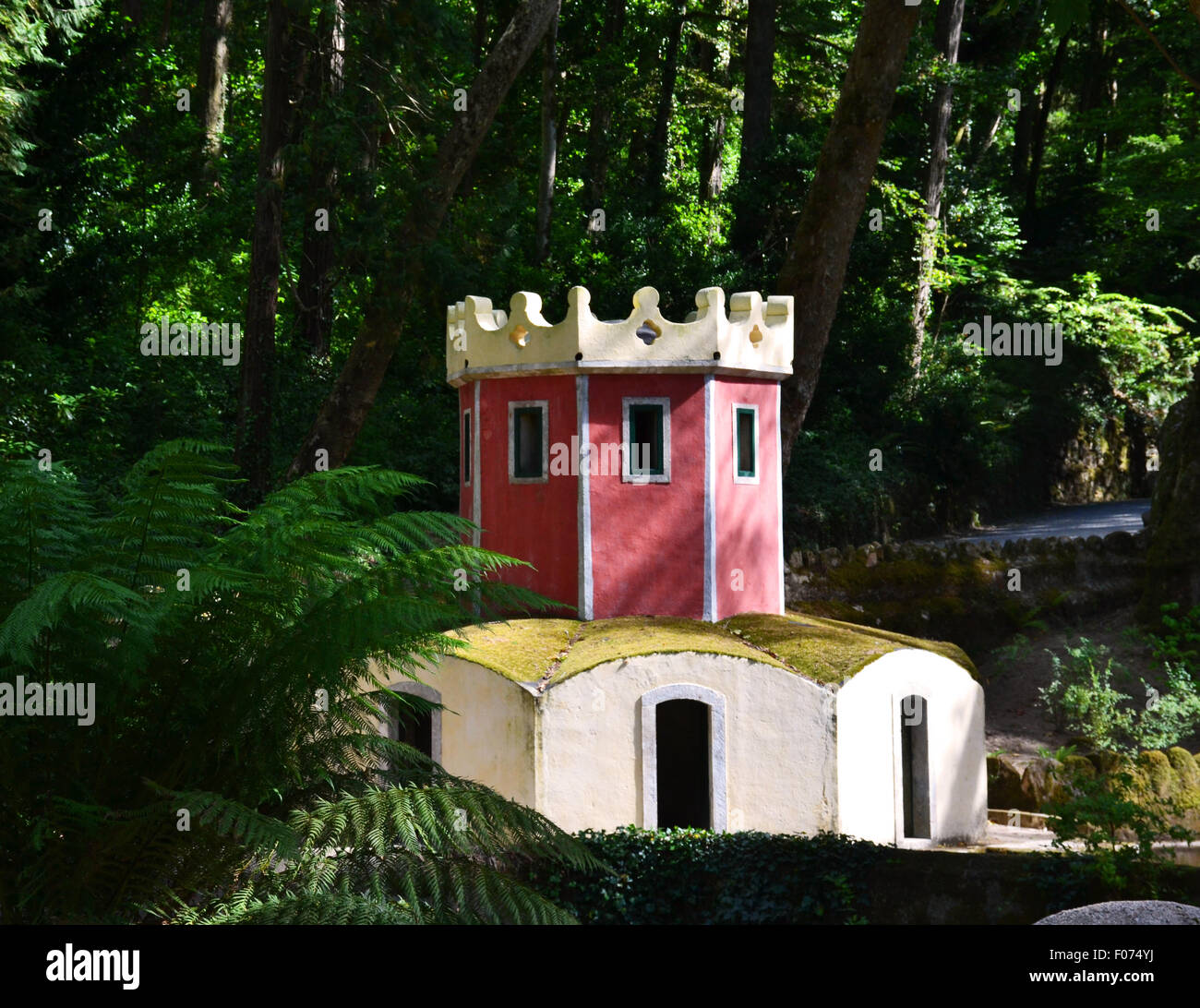 Parco della pena il Palazzo Nazionale, Sintra Foto Stock
