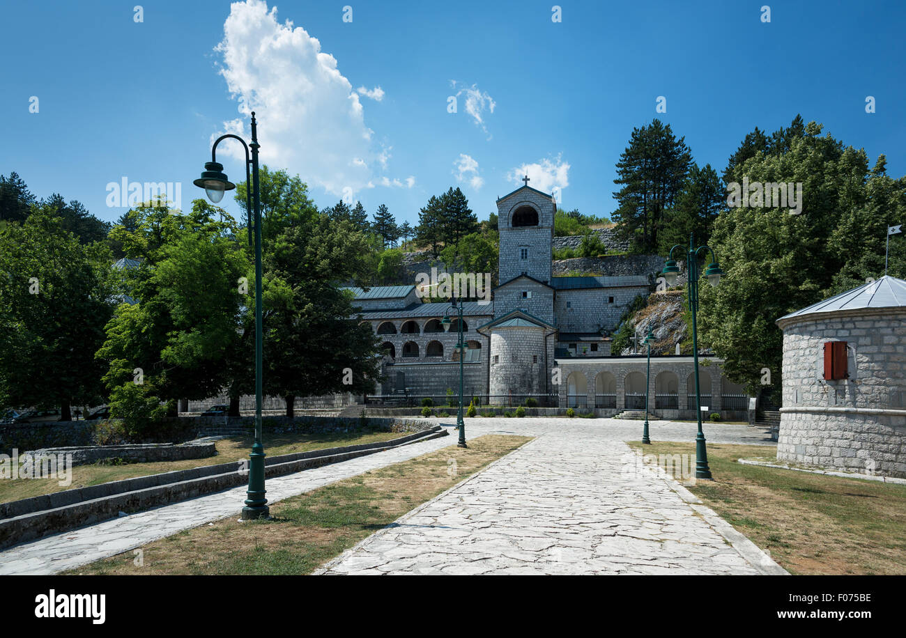 Monastero ortodosso della Natività della Beata Vergine Maria a Cetinje, Montenegro, Balcani Foto Stock
