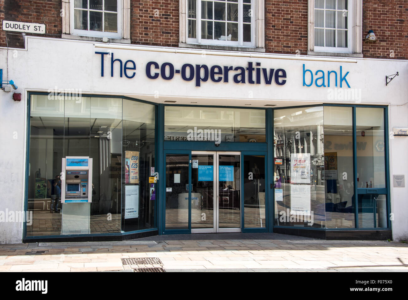 La cooperativa banca su high street Wolverhampton West Midlands, Regno Unito Foto Stock