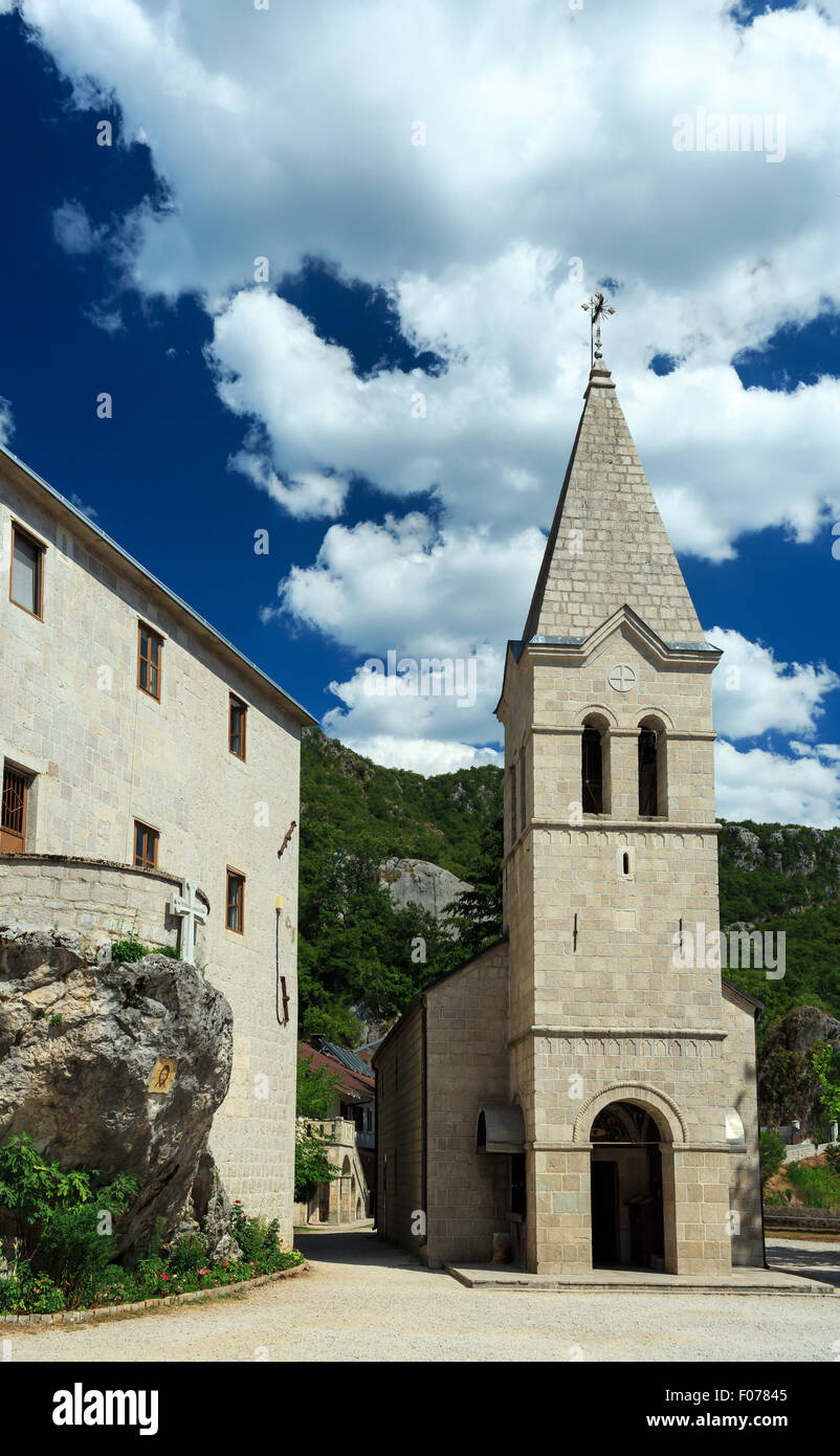 Monastero di Ostrog, Montenegro, Balcani Foto Stock