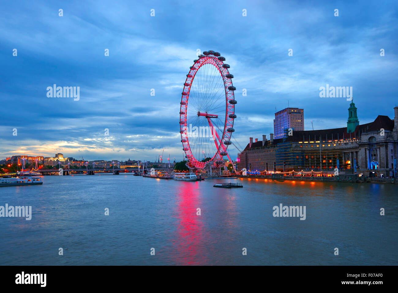 London Eye, Londra, Regno Unito, Europa Foto Stock