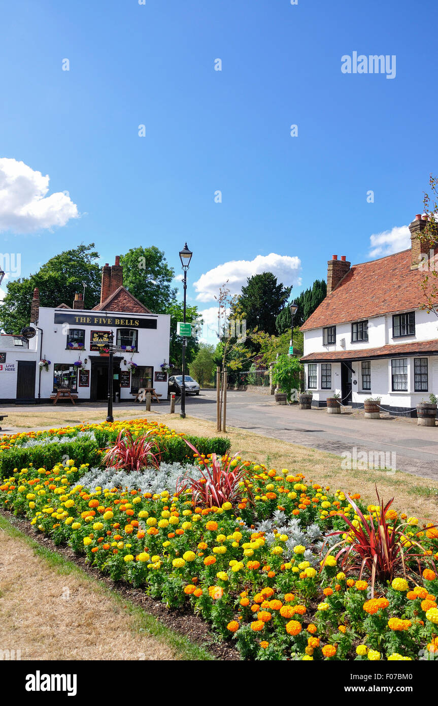 Villaggio Verde, Harmondsworth, London Borough of Hillingdon, Greater London, England, Regno Unito Foto Stock