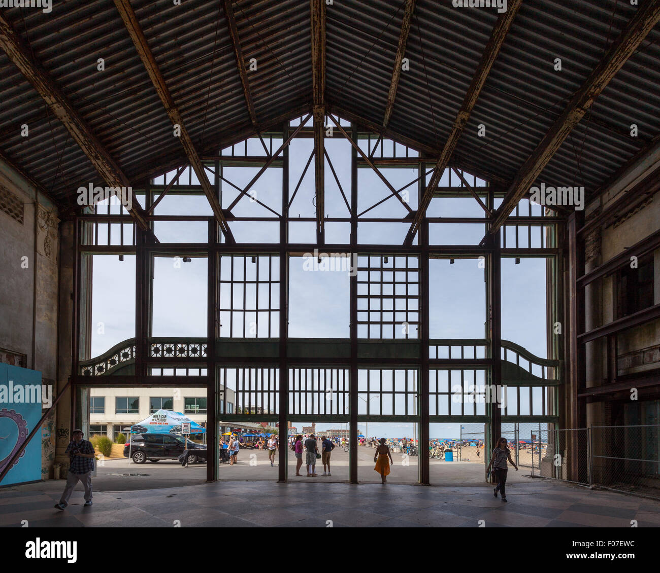 Abbandonato il casinò, Asbury Park, New Jersey Foto Stock