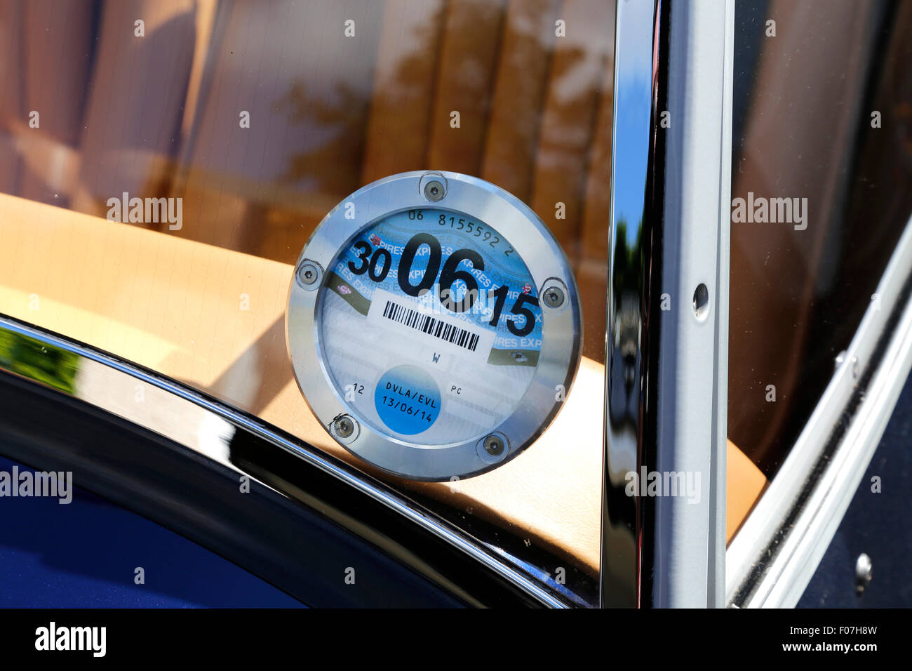 Auto disco fiscale pre 2015 REGNO UNITO Foto Stock