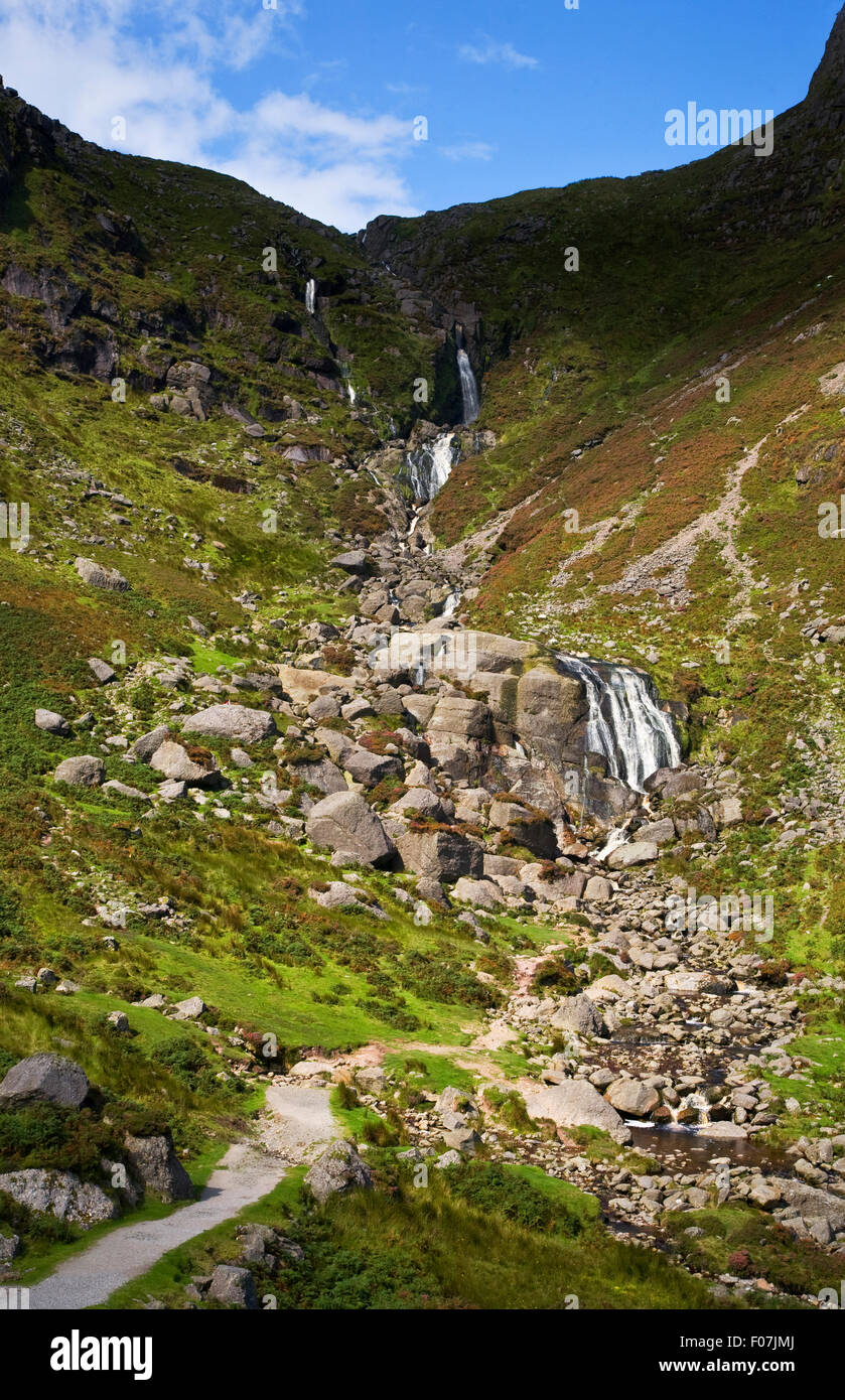 La Mahon Falls, Comeragh montagne, nella contea di Waterford, Irlanda Foto Stock
