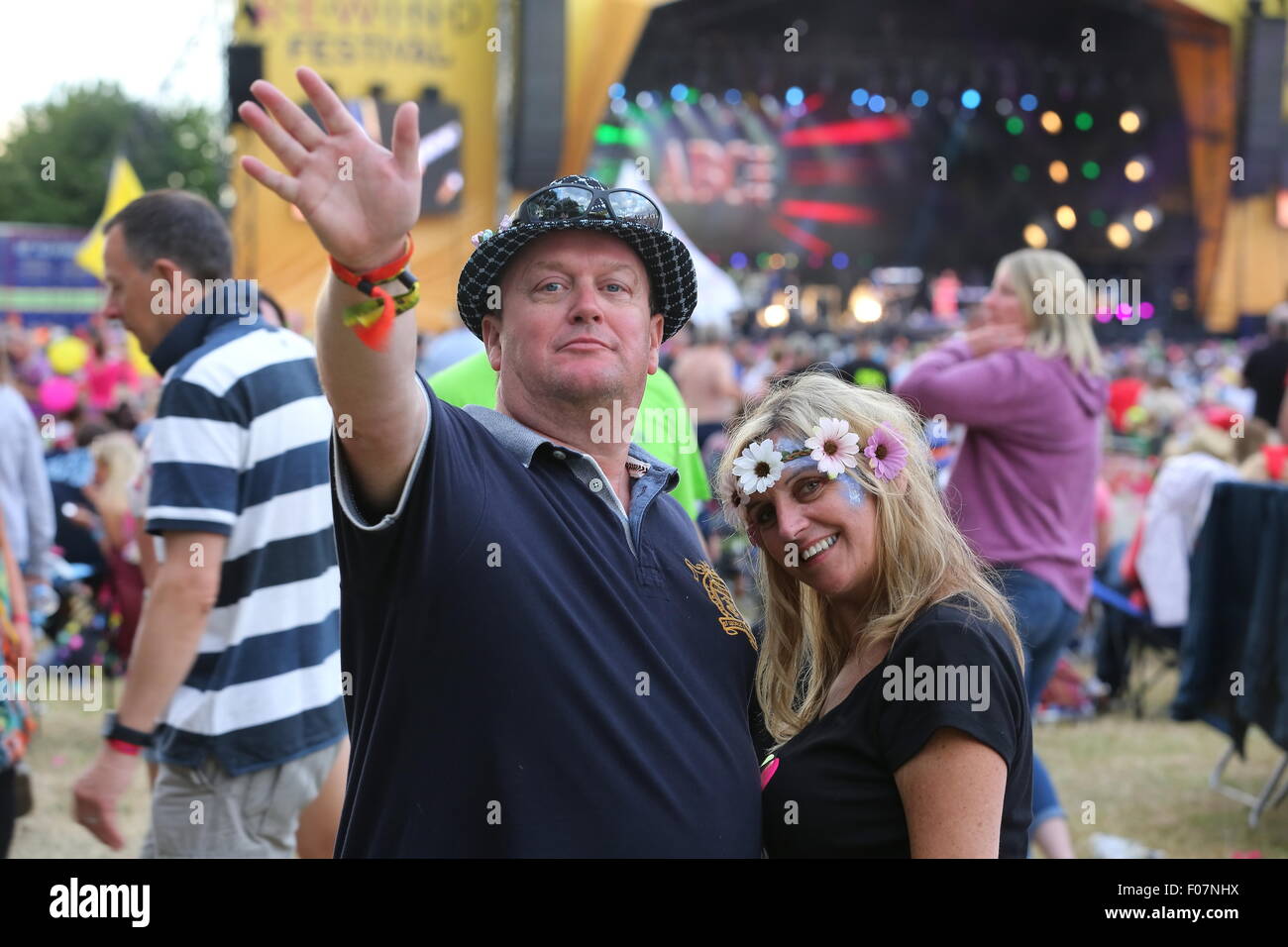 Macclesfield, Cheshire, Regno Unito. Il 9 agosto, 2015. Festival di riavvolgimento Nord tenutosi a Capesthorne Hall. Credito: Simon Newbury/Alamy Live News Foto Stock