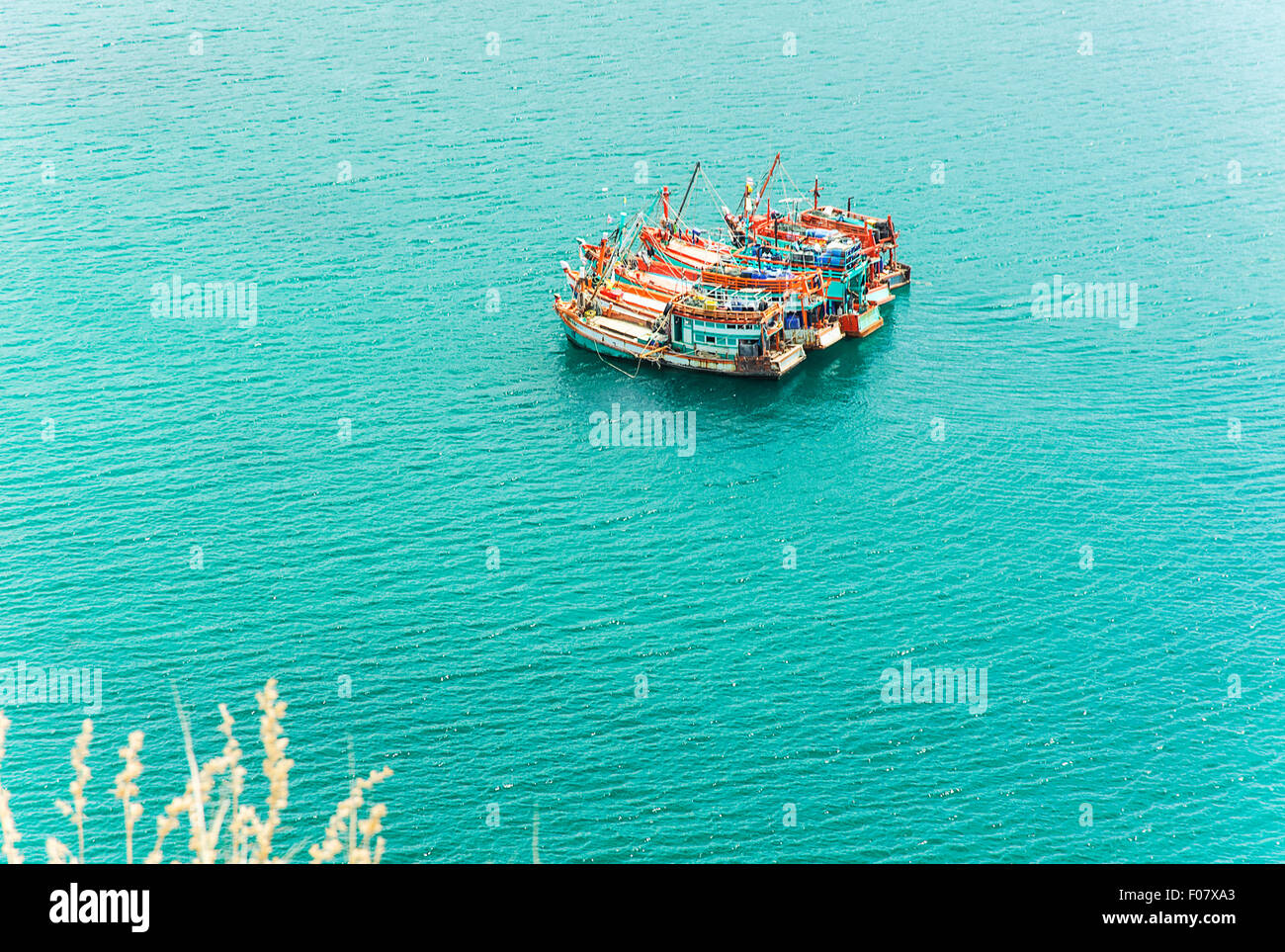 Barca da trasporto blu del mare delle Andamane, New Scenic 5 posti Foto Stock