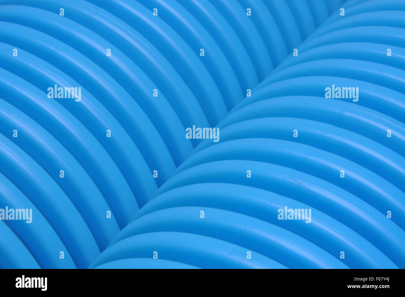 Blu tubi curvilineo per l industria Foto Stock