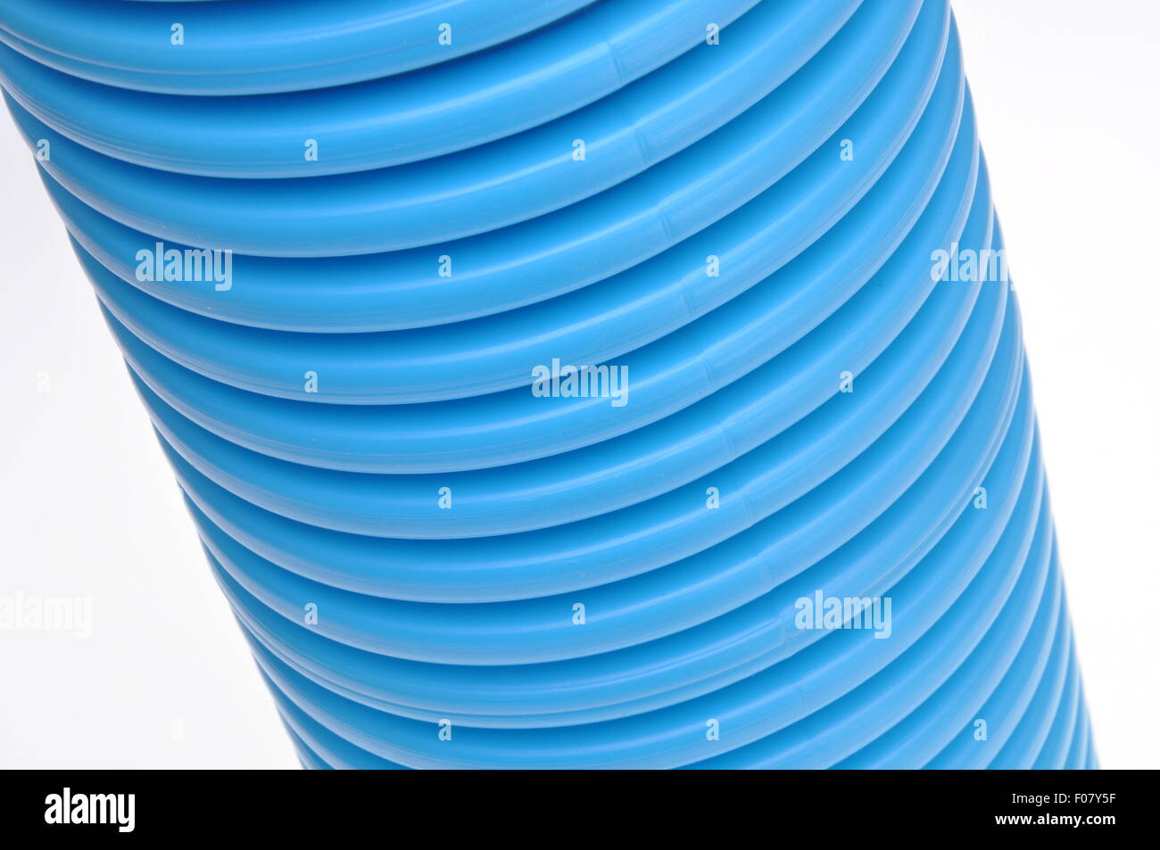 Blu tubi curvilineo per l industria Foto Stock