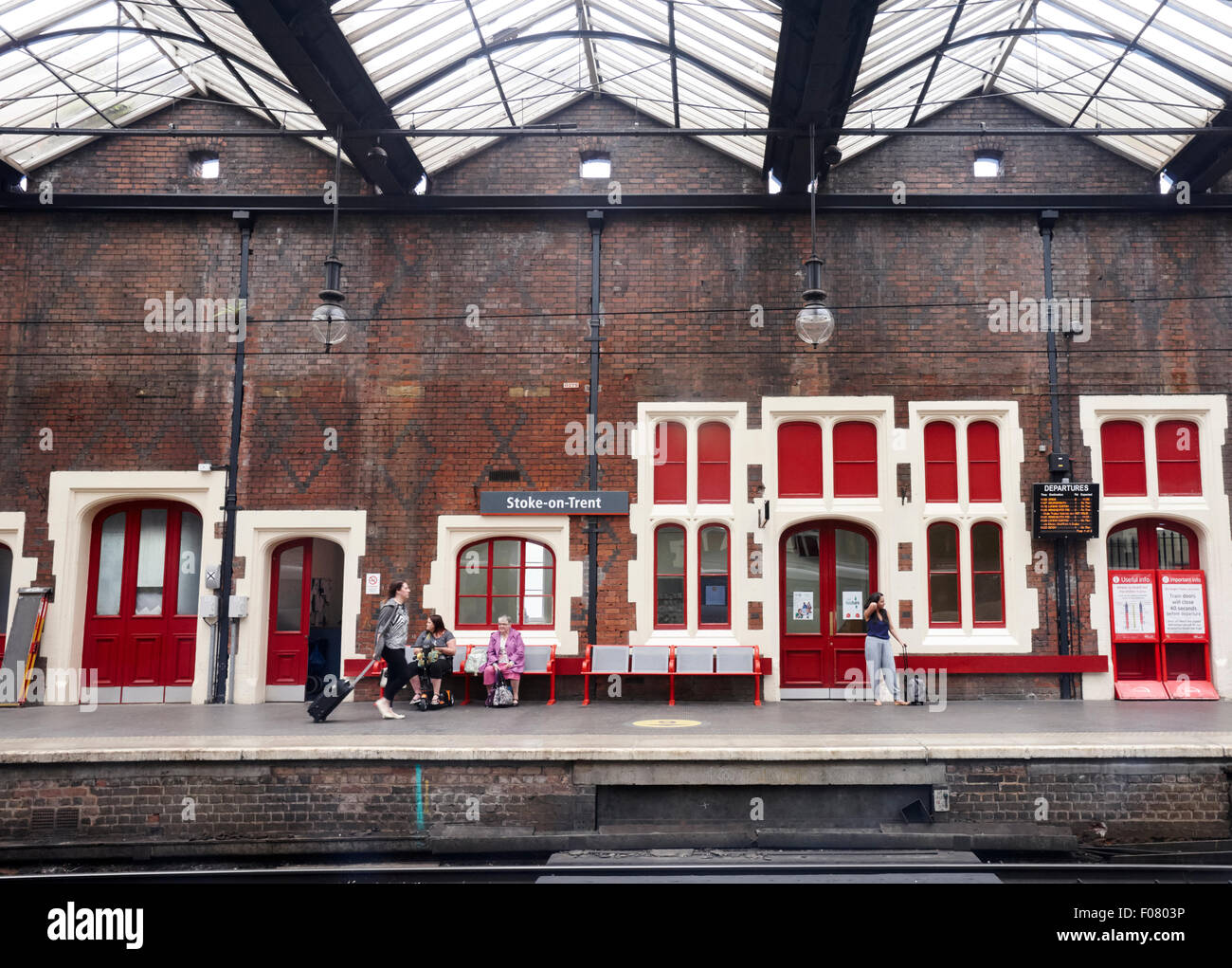 Stoke-on-Trent stazione ferroviaria Regno Unito Foto Stock