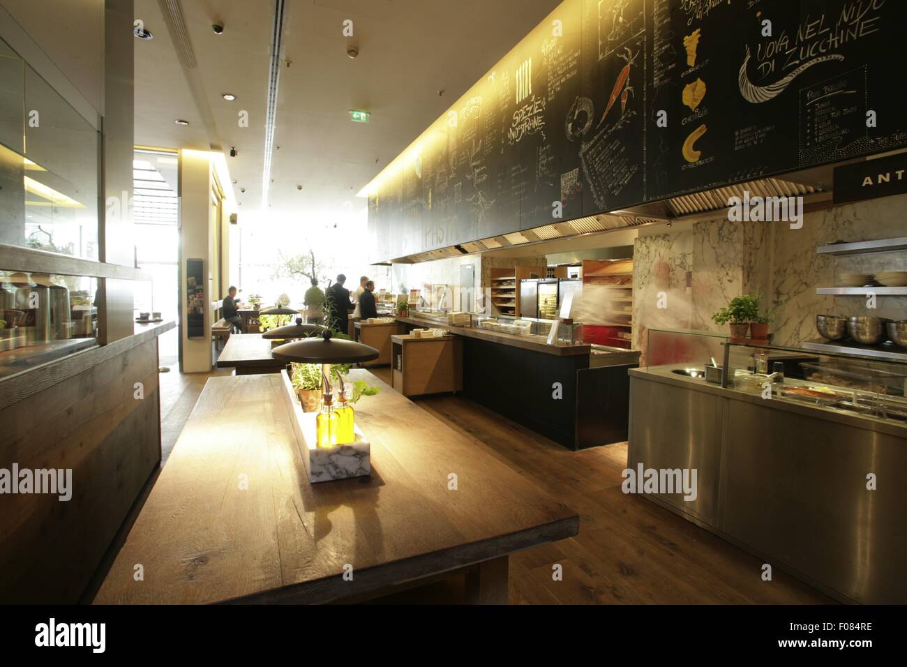 Interno del ristorante, Germania Foto Stock