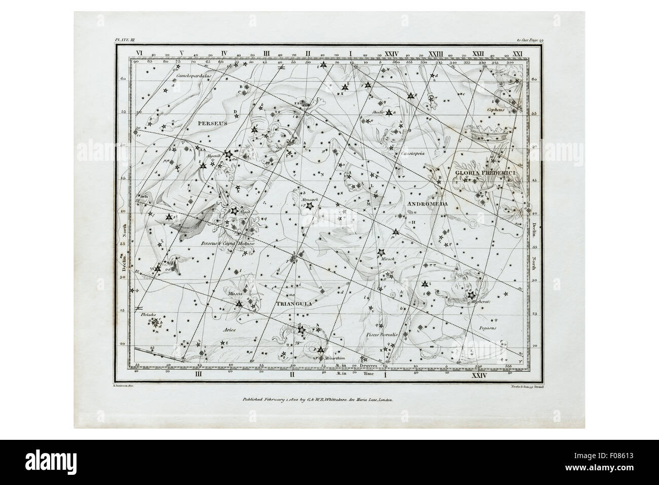 Alexander Jamieson's Celestial Atlas Foto Stock