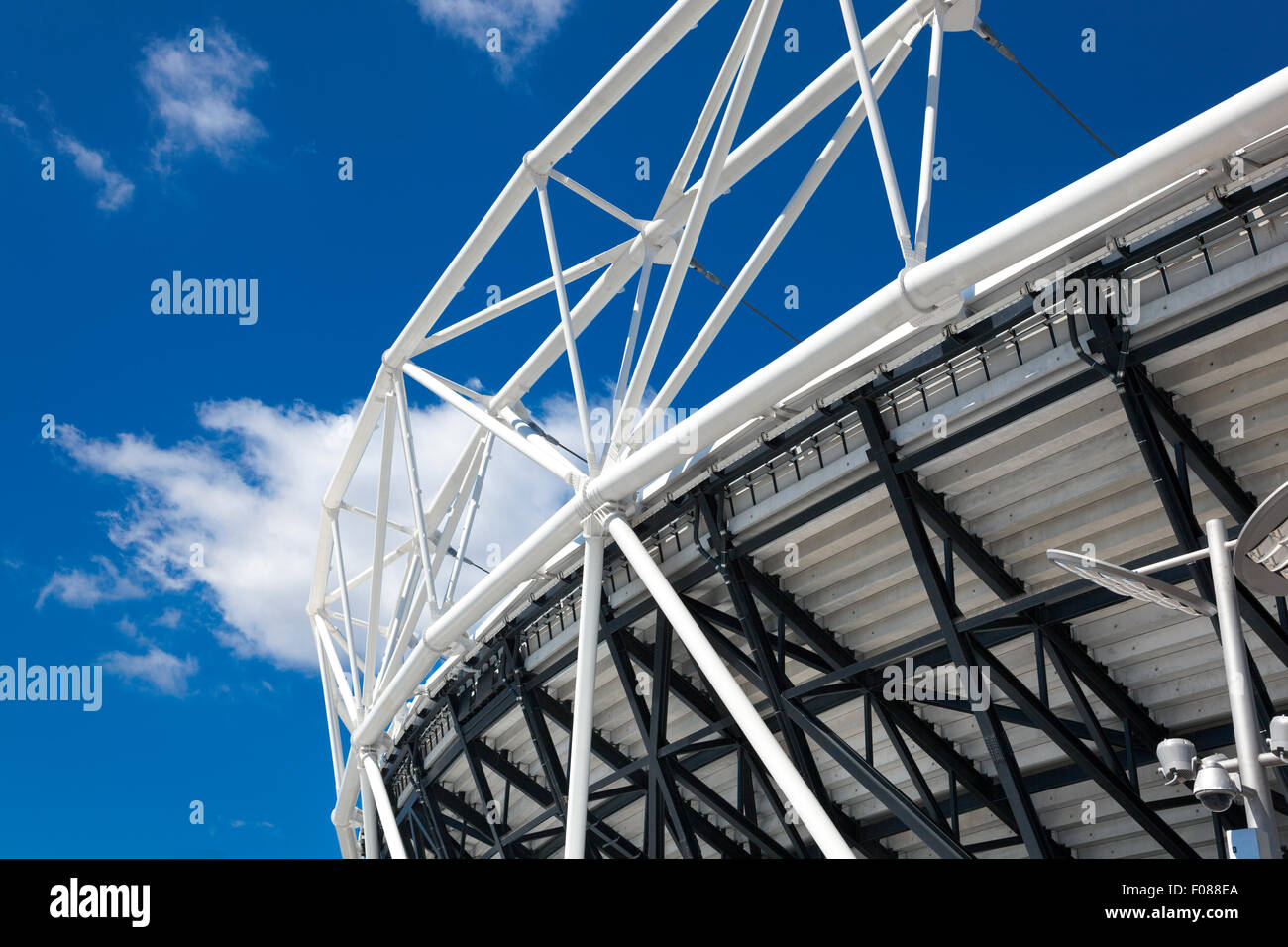 Dettaglio del 2012 Olympic Stadium di Londra, Regno Unito Foto Stock