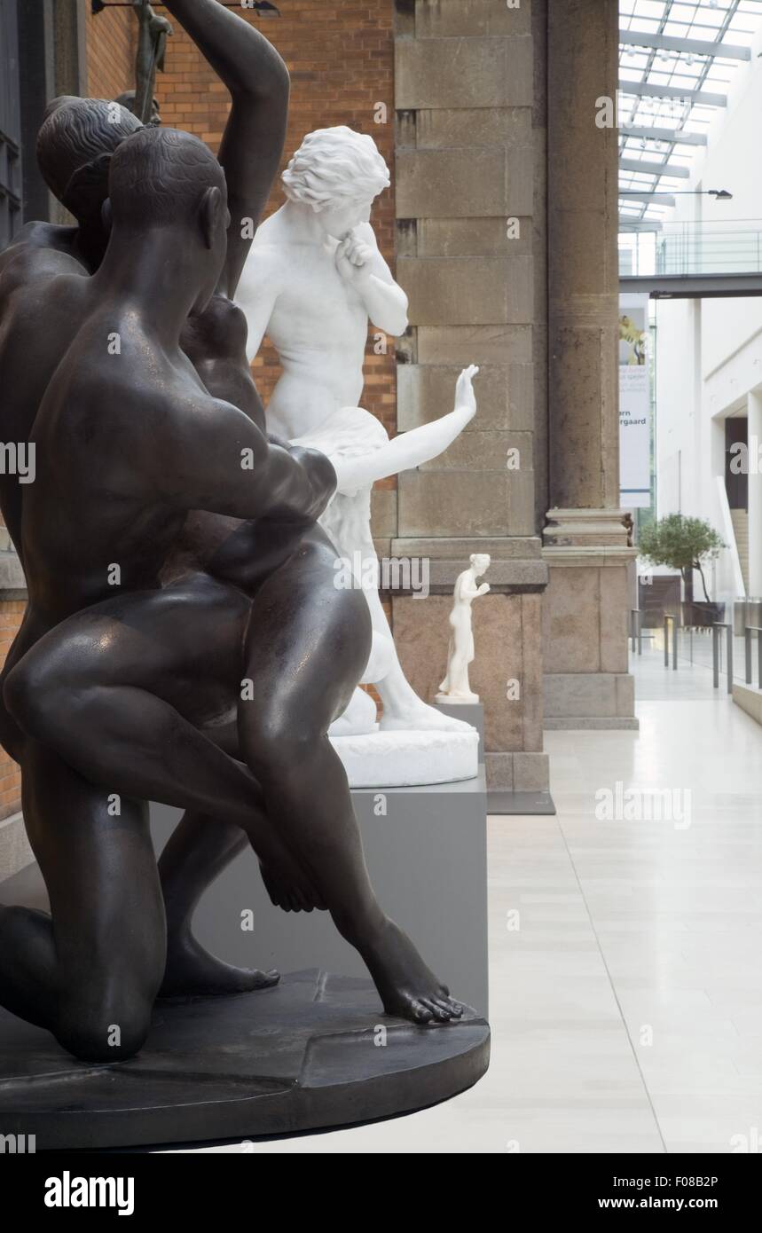 Sculture in Statens Museum Kunst, Danish National Gallery, Copenhagen, Danimarca Foto Stock