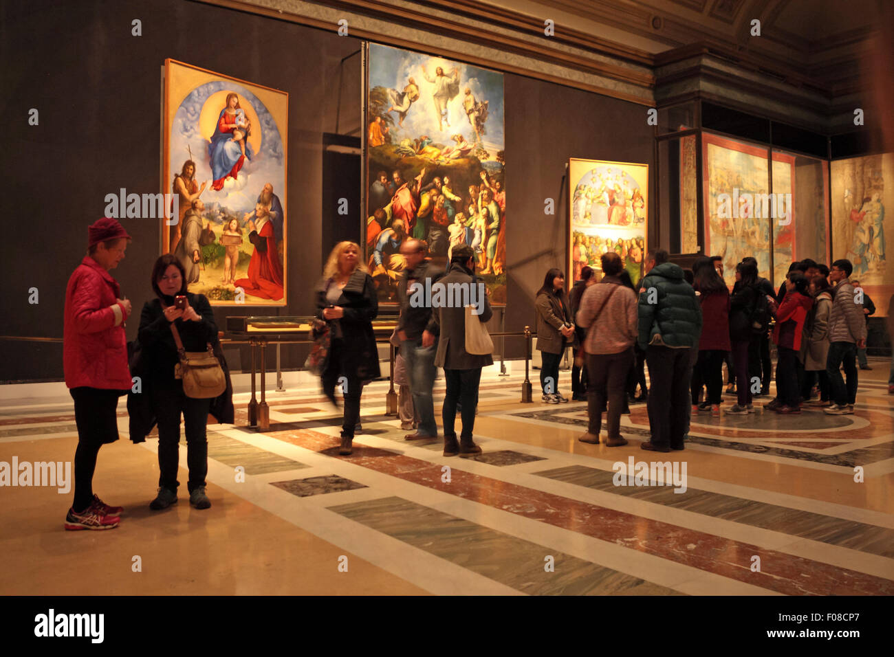 Raffaello, Pinacoteca. Musei e Giardini Vaticani, Città del Vaticano, Roma, Italia Foto Stock