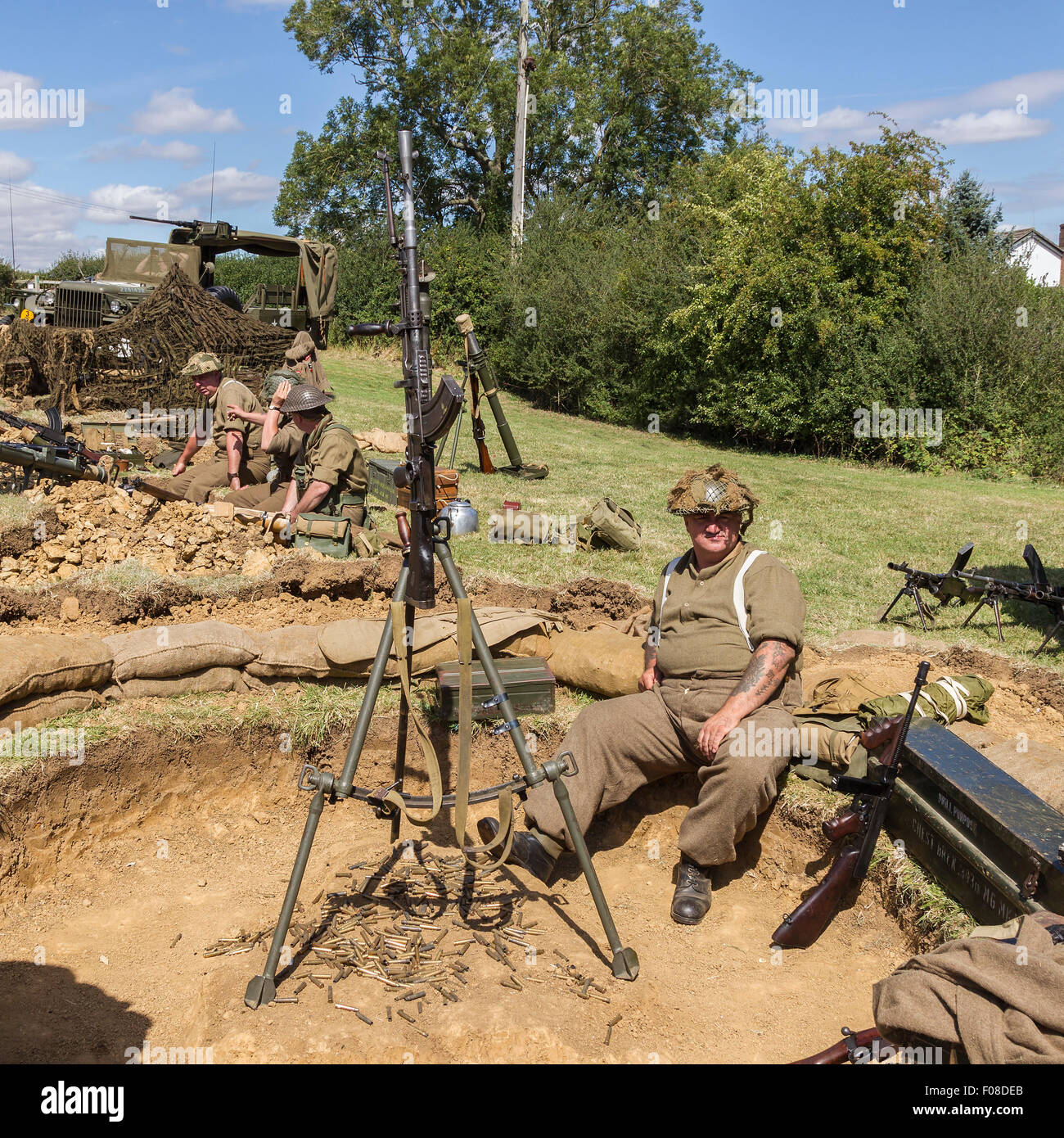 La Tommy Atkins società. Un Midland basato storia vivente gruppo, dedicato a raffigurante la infantryment del Leicestershire R Foto Stock