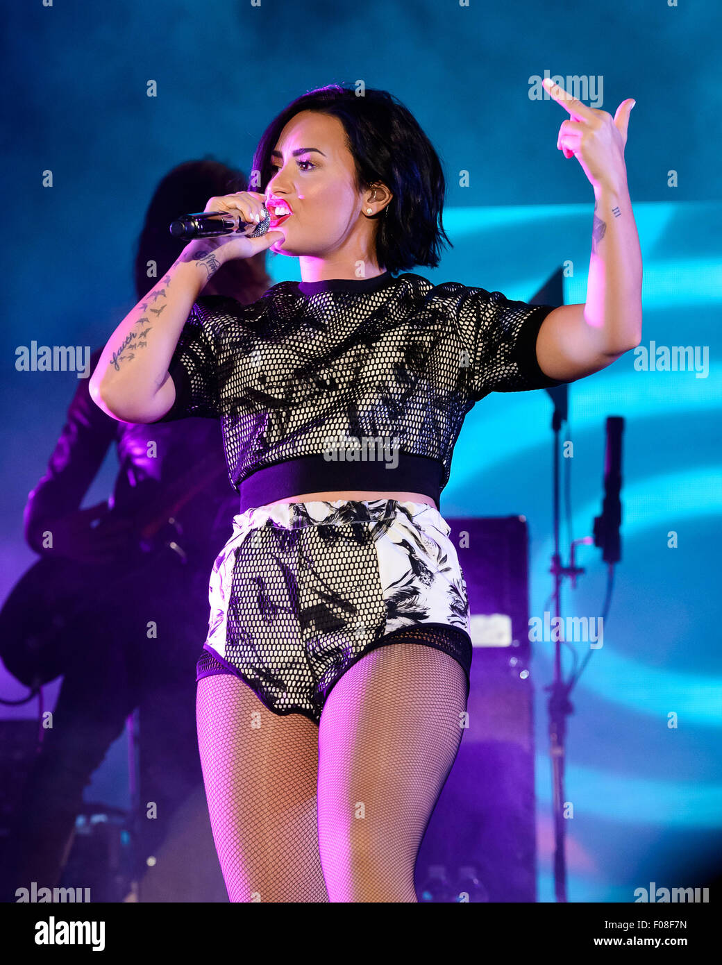 Digifest 2015 tenutasi a CitiField nel Queens con: Demi Lovato dove: New York New York, Stati Uniti quando: 07 Giu 2015 Foto Stock