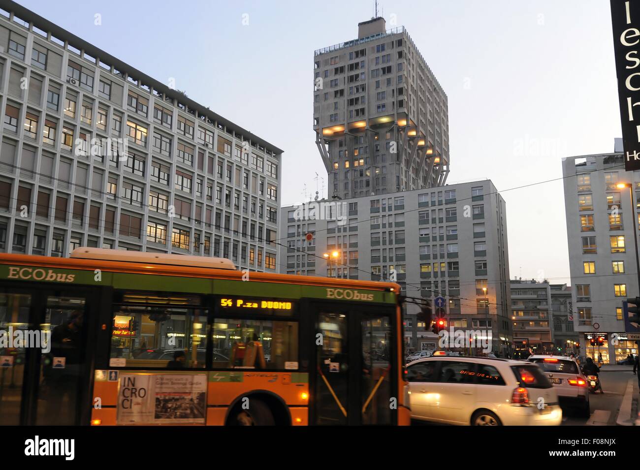 Milano, Italia, la Torre Velasca Foto Stock