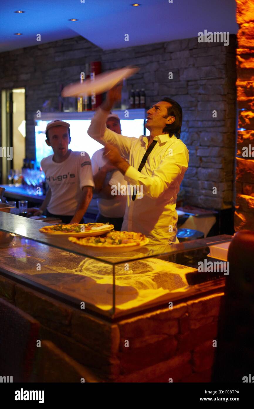 Air show in Italia Hugo's restaurant, Monaco di Baviera, Germania Foto Stock