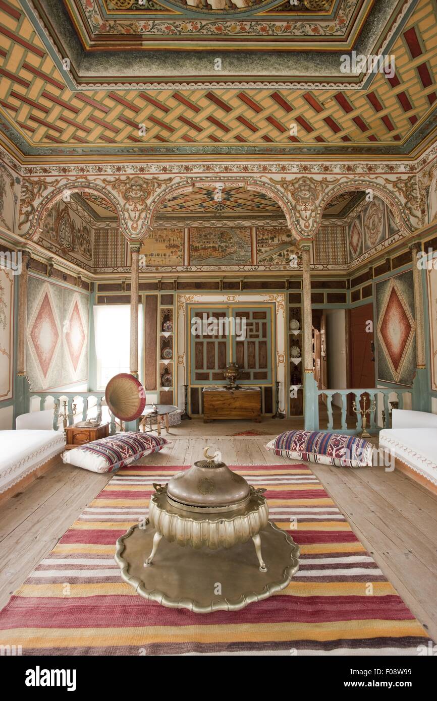 Mehmet Ali Aga Mansion con stile ottomano interni in Turchia Foto Stock