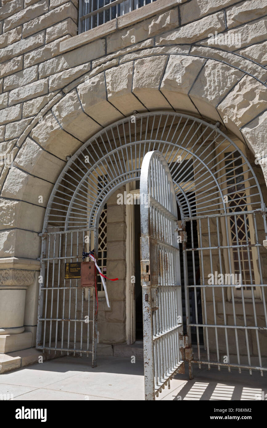 Rawlins, Wyoming - Il precedente stato del Wyoming Penitenzieria, chiuso nel 1981. Foto Stock