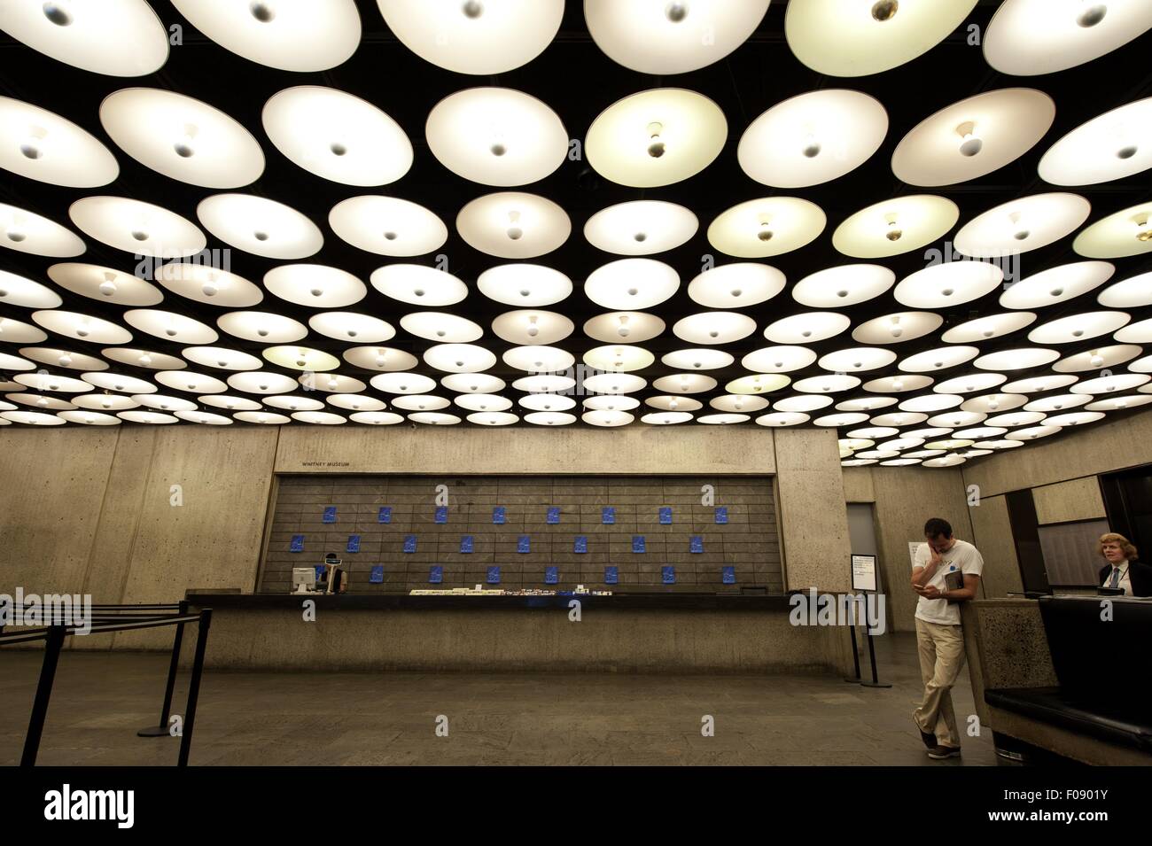 La lobby e del Whitney Museum of American Art di New York, Stati Uniti d'America Foto Stock