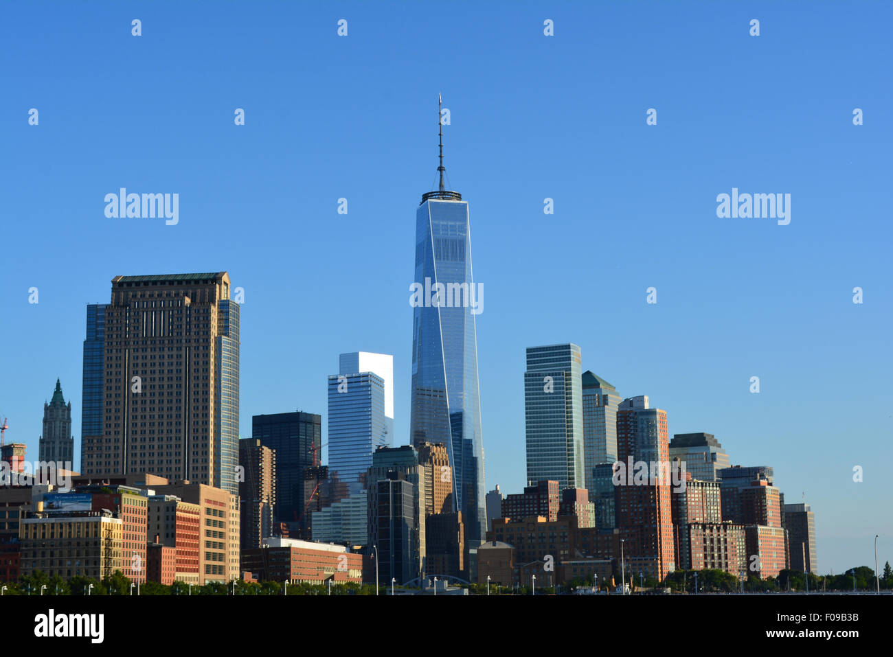 Inferiore dello skyline di Manhattan. Foto Stock
