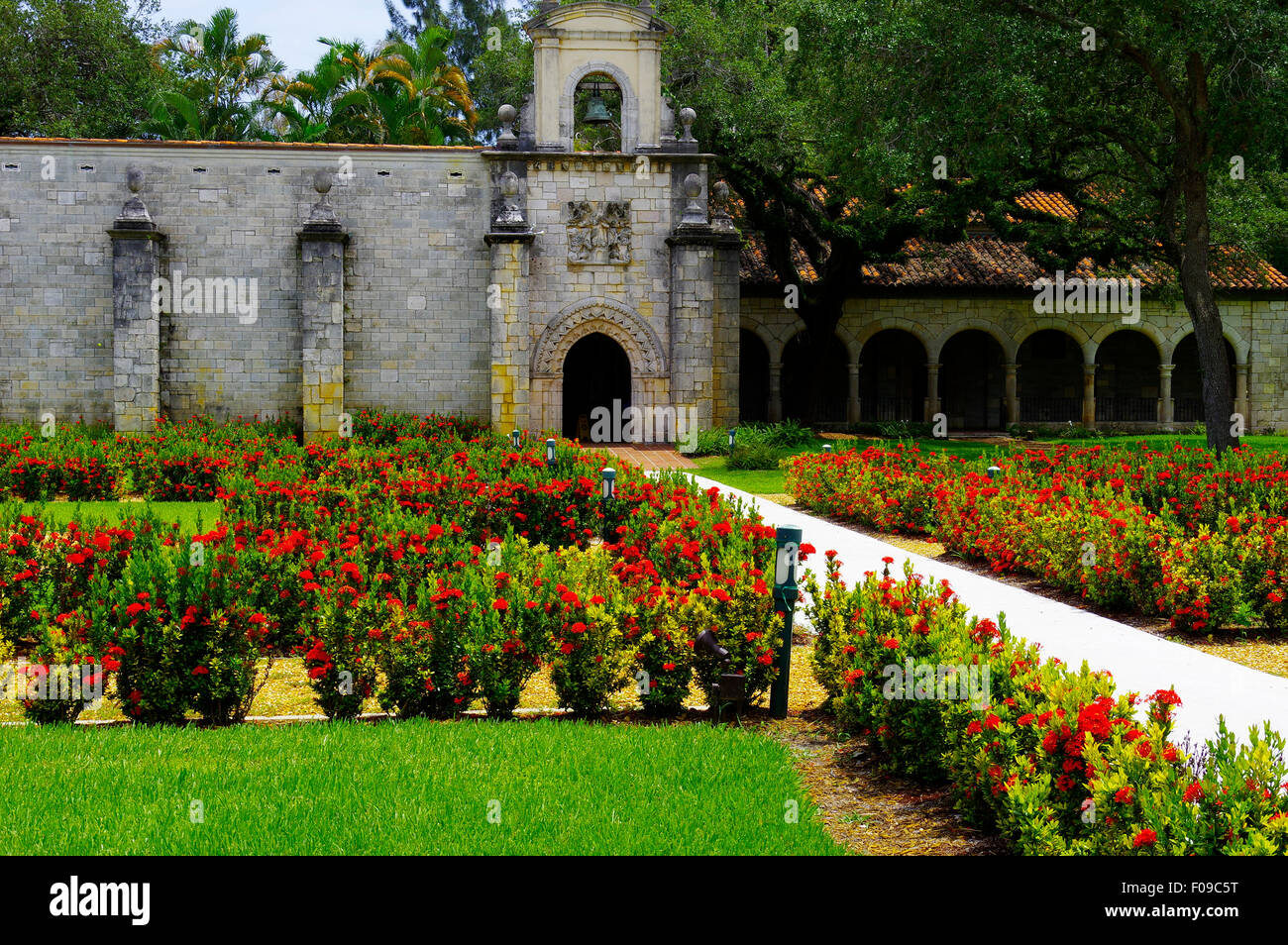 Giardini di san Bernardo di Clairvaux monastero nel North Miami Foto Stock