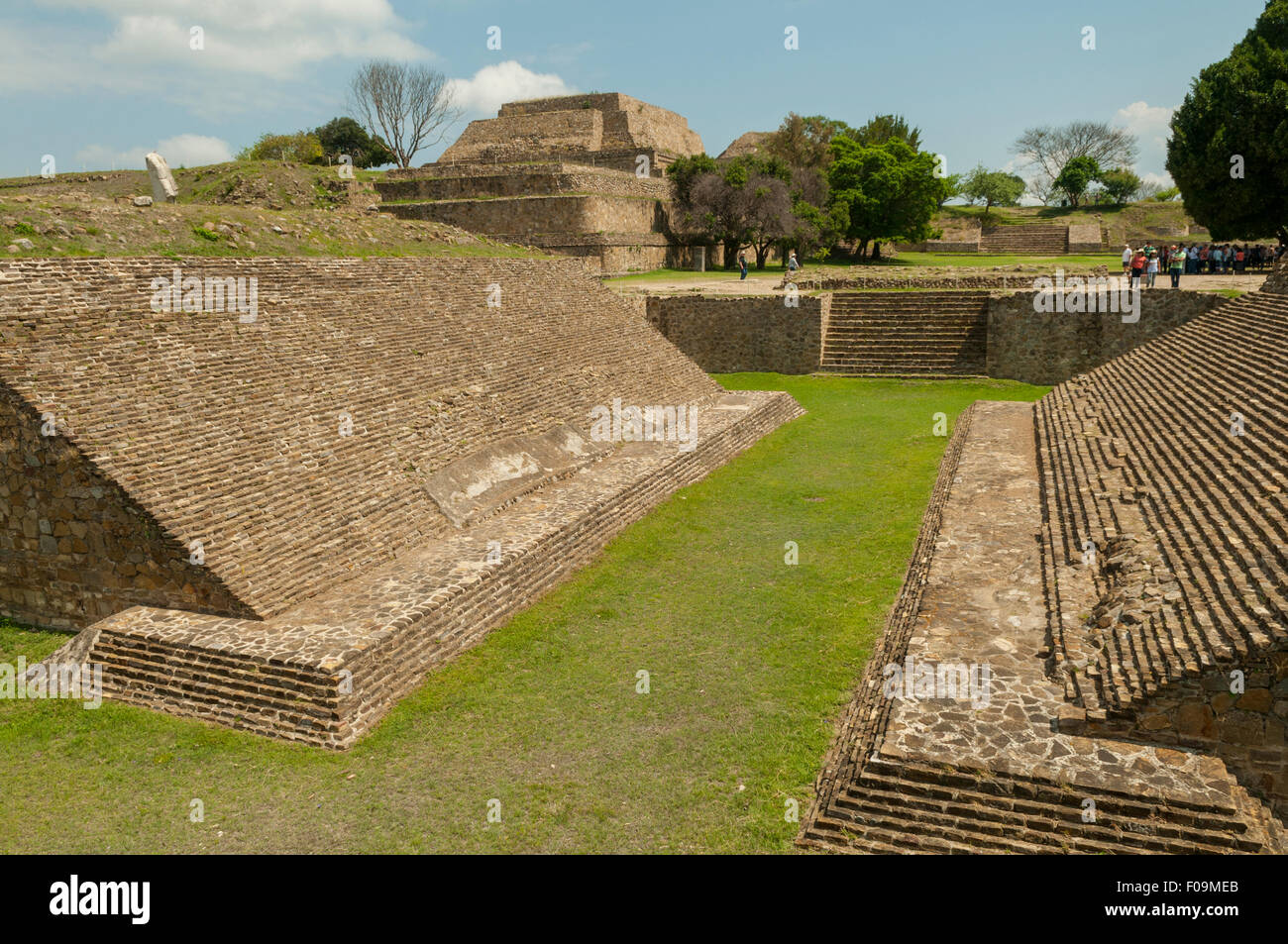 Area Sport, Monte Alban, Messico Foto Stock