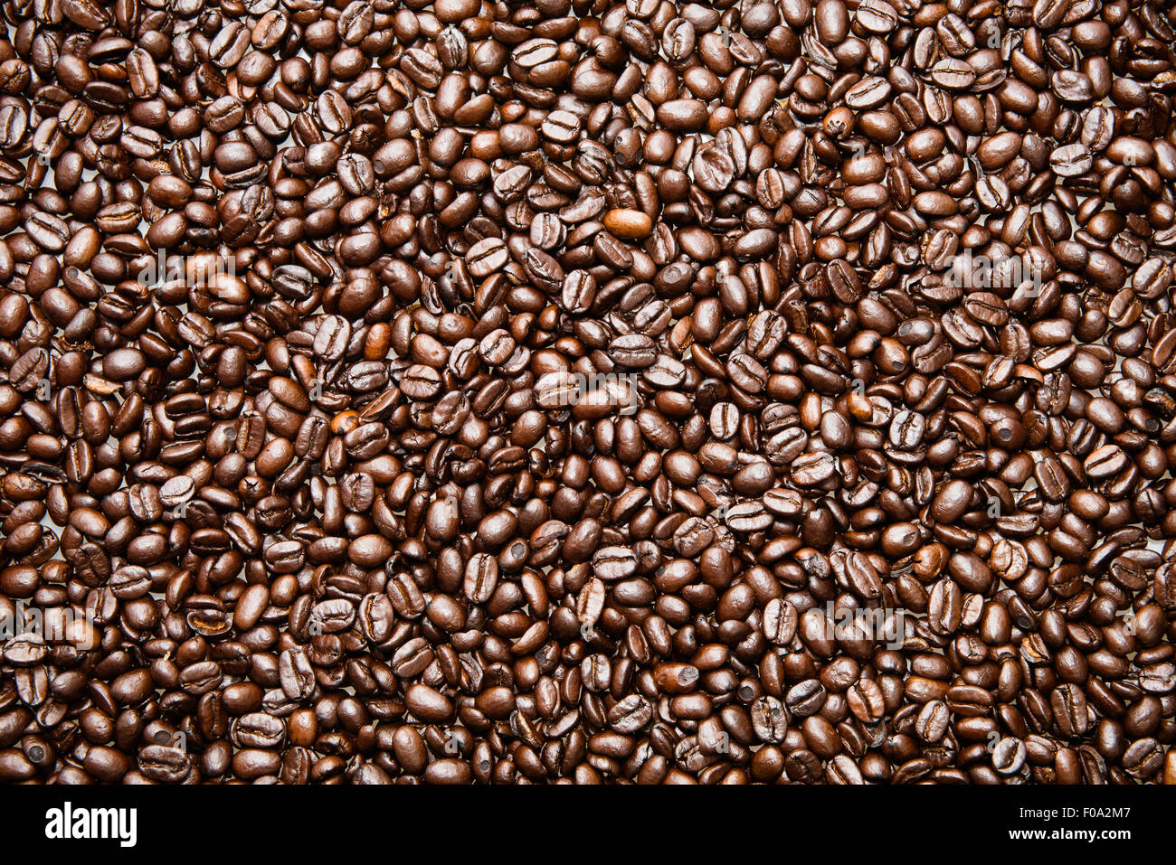 I chicchi di caffè texture Foto Stock