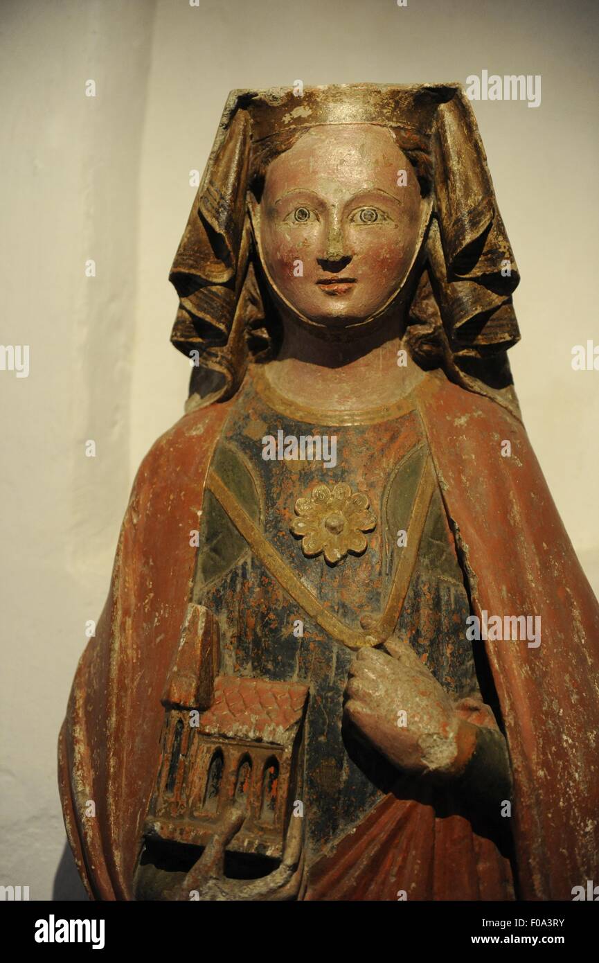 Close-up di Sant Agnese di Landsberg in Wienhausen, Germania Foto Stock