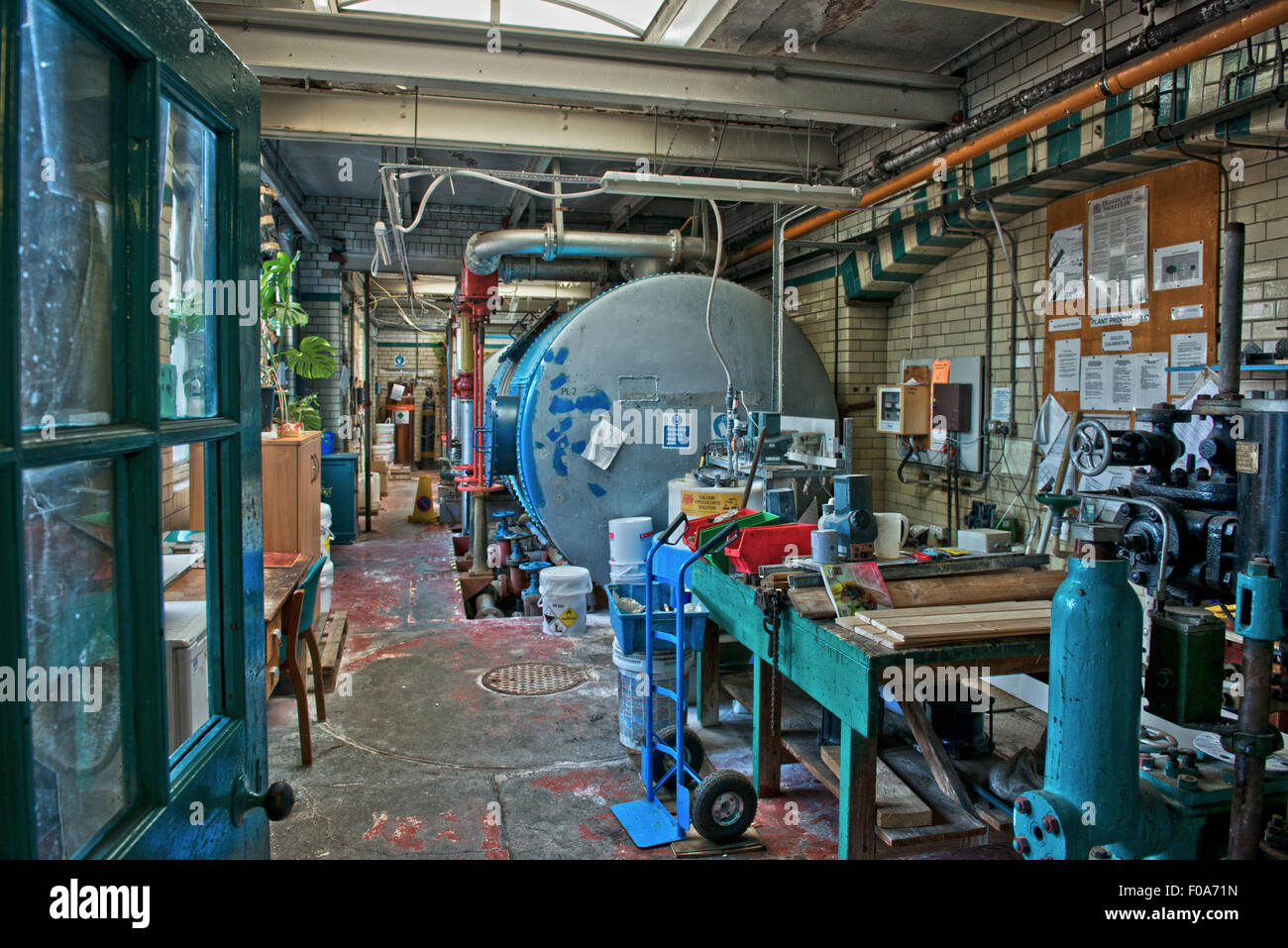 Acqua impianto di filtrazione in Moseley Road Bagni, Balsall Heath, Birmingham, Regno Unito Foto Stock