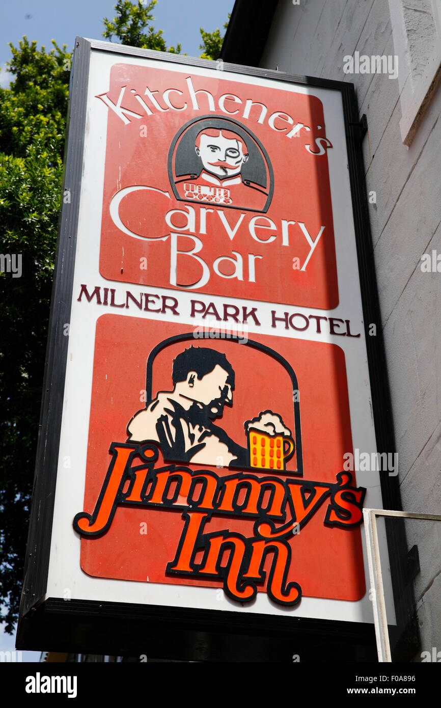 Sud Africa, Johannesburg. Riqualificazione Braamfontein area del centro citta'. Era Coloniale architettura del Kitchene Foto Stock