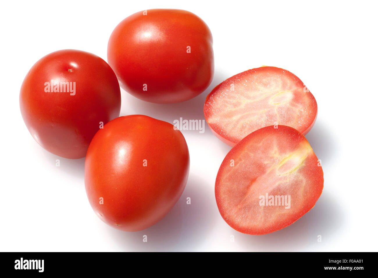 Roma-Tomaten, Romatomaten, Lycopersicon esculentum; Foto Stock